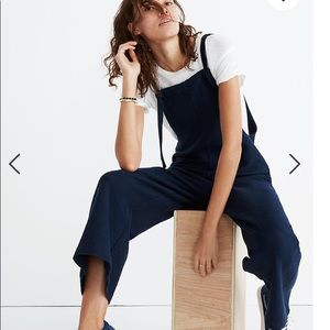 Madewell Cotton Tie-Strap Overalls